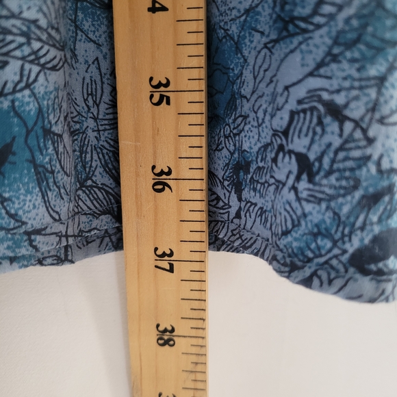 🌻NWOT Coldwater Creek Blue Floral Maxi Skirt size L - Picture 10 of 13